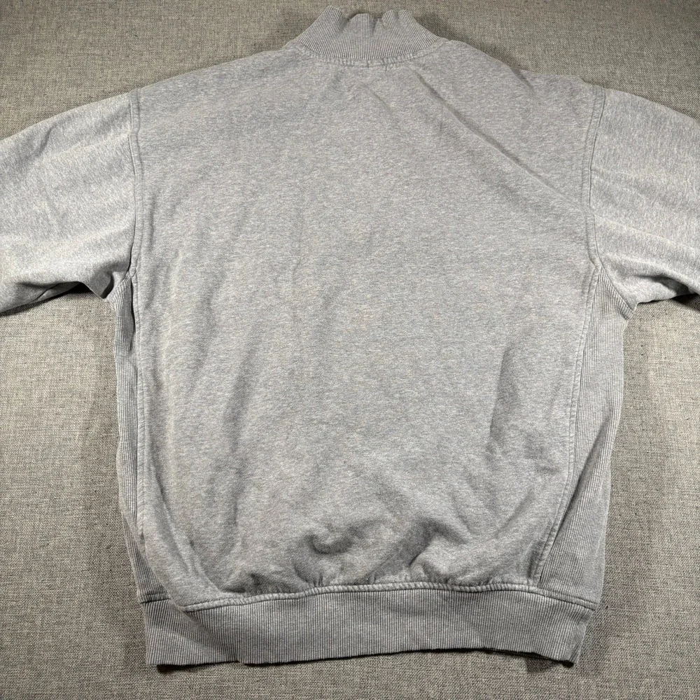 Nike Quarter Zip Pullover Mens Small Gray Fleece Basketball Athletic Sweatshirt